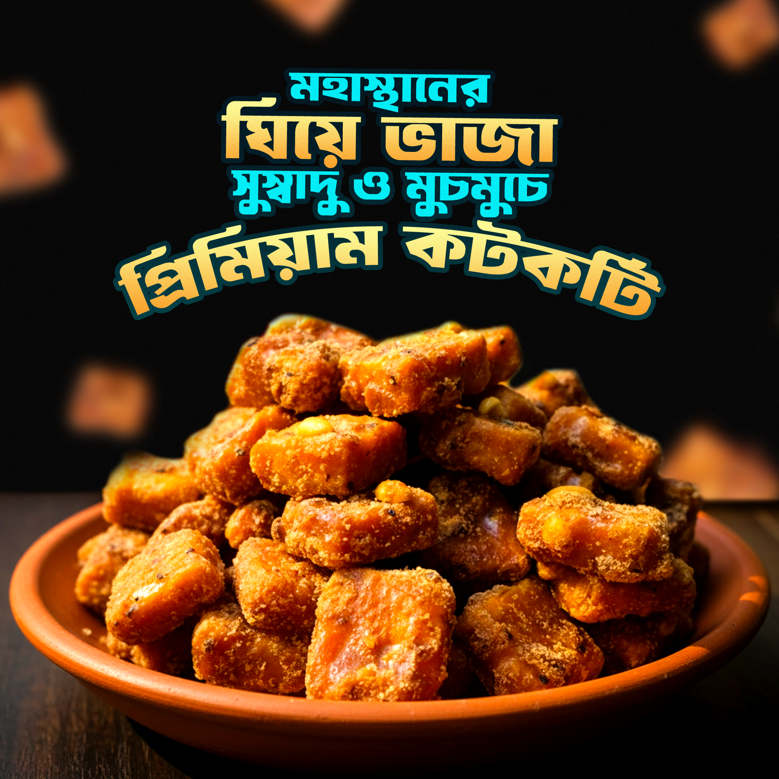 মহাস্থানের ঘিয়ে ভাঁজা বিখ্যাত কটকটি- ২ কেজি - Image 4