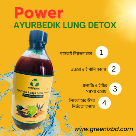 POWER- Ayurvedic Lungs Detox-500 ml- 1 bottle
